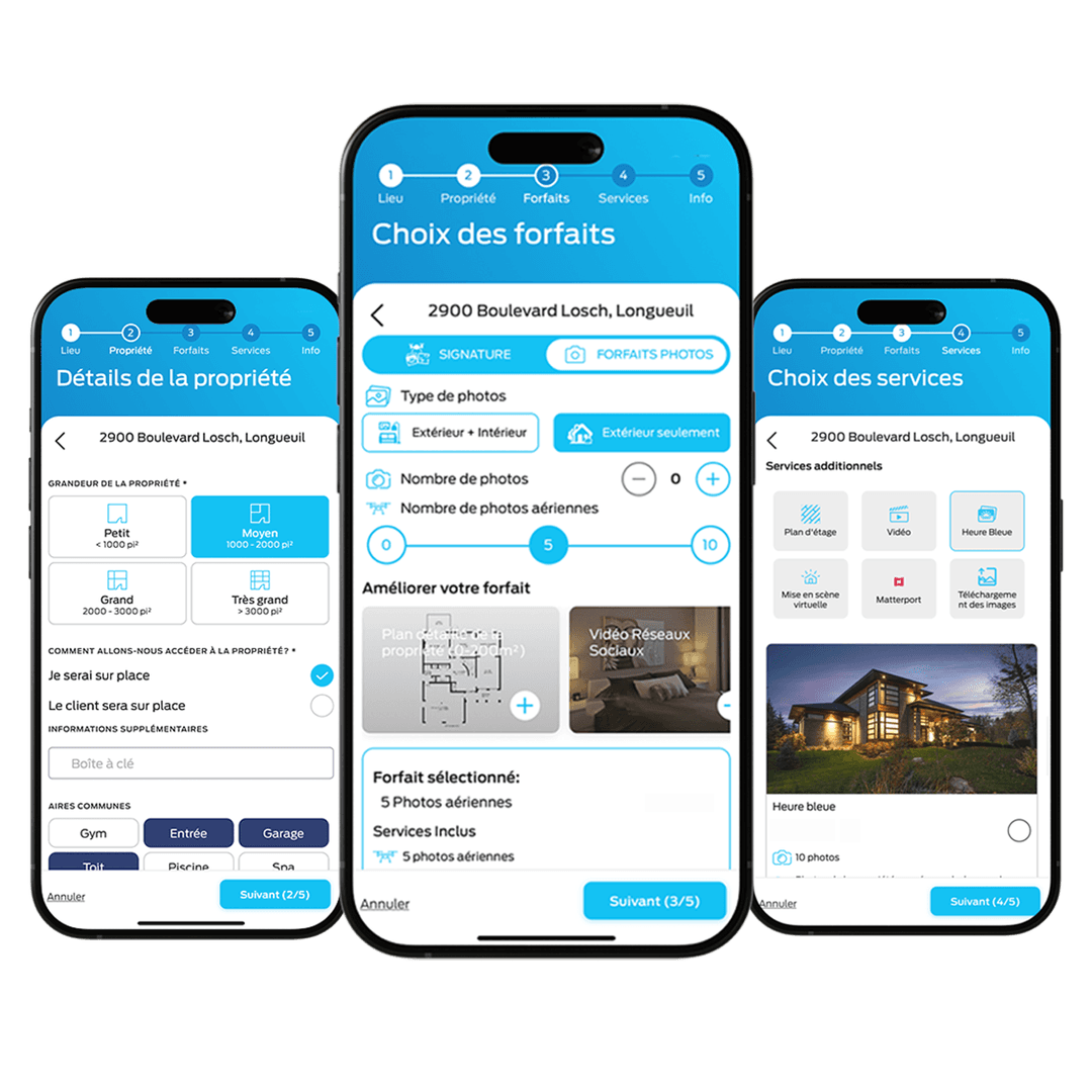 Hausvalet mobile scheduling app - real estate appointment booking interface for agents