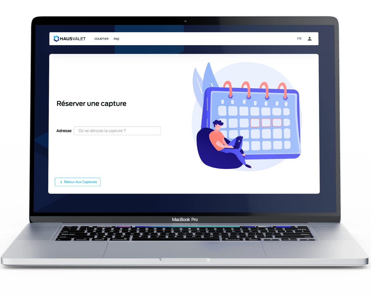 Hausvalet real estate scheduling platform - professional appointment booking system for property shoots